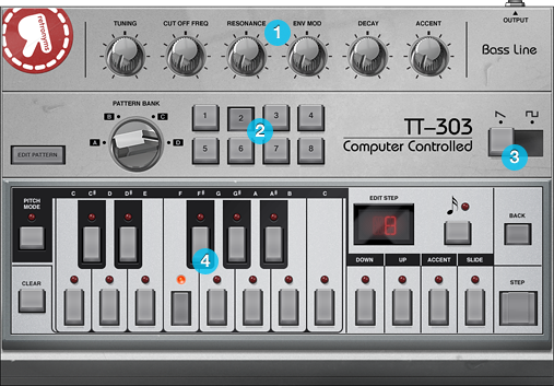 TT-303 Bassline Sequencer